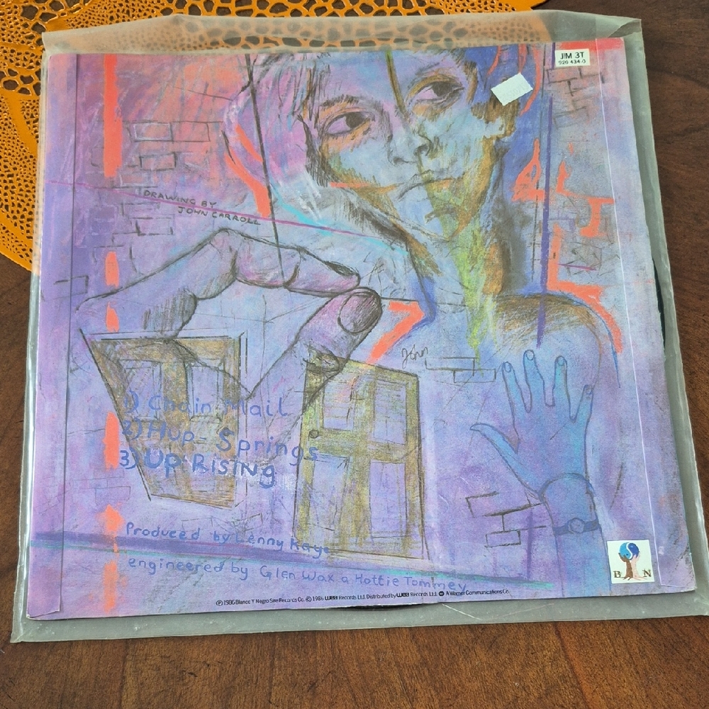Abstract Art Print with Blue and Purple Tones